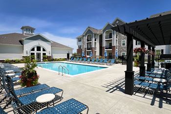 Resort style swimming pool